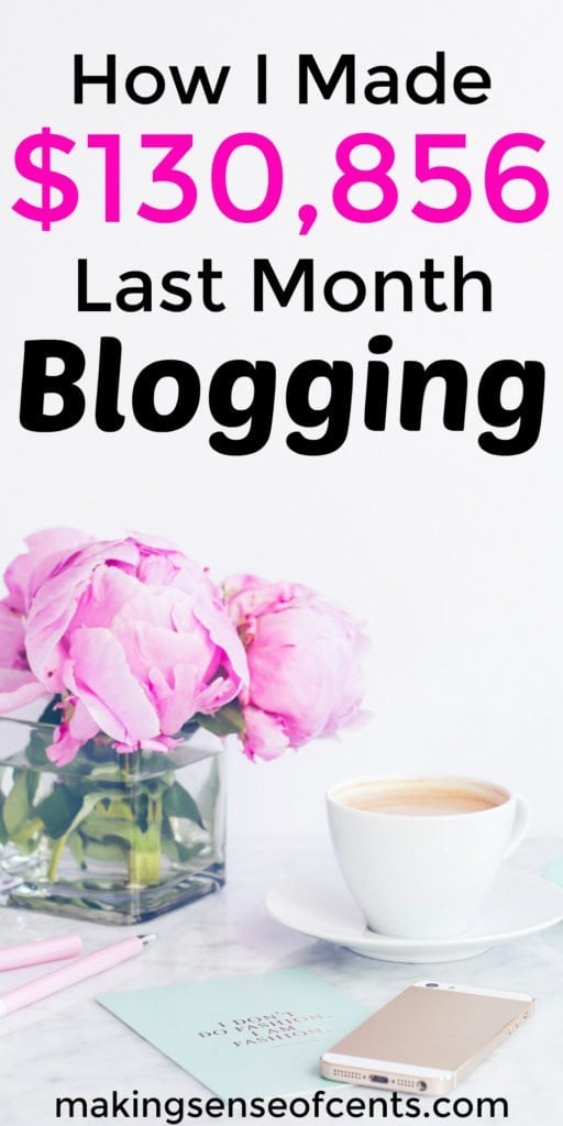 Here's how Michelle made $130,856 last month blogging. In her monthly income reports, she shows you exactly what she's working on, shares her best blogging tips, and more.